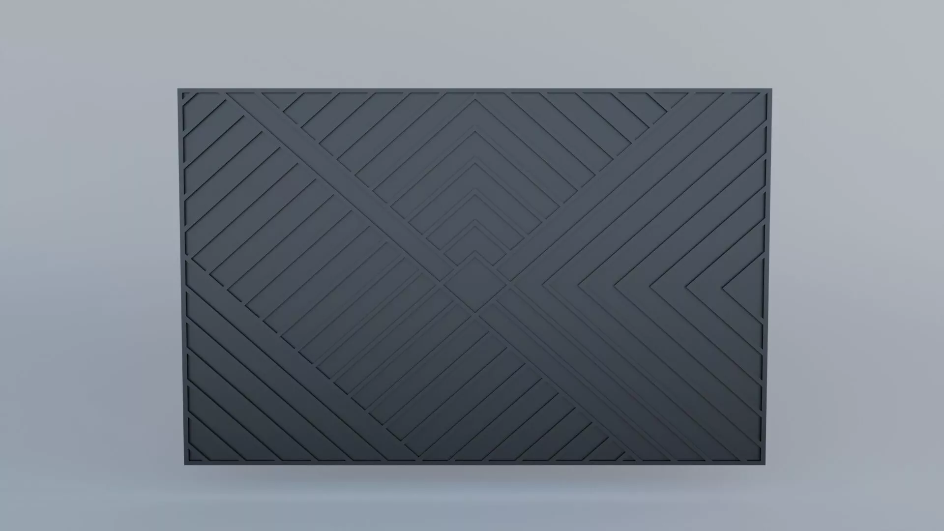 wall paneling set 3D model Low-poly 3D model