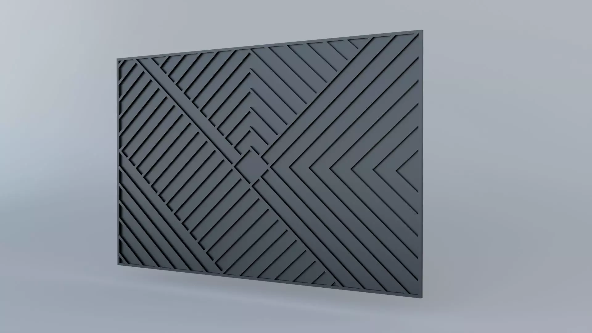 wall paneling set 3D model  Low-poly 3D model_0