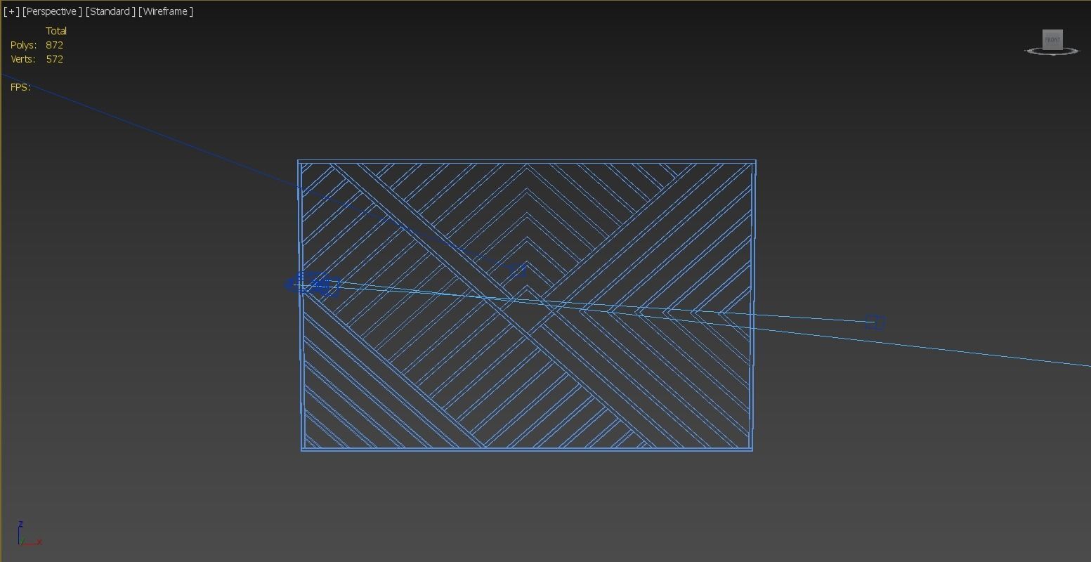 wall paneling set 3D model  Low-poly 3D model_3