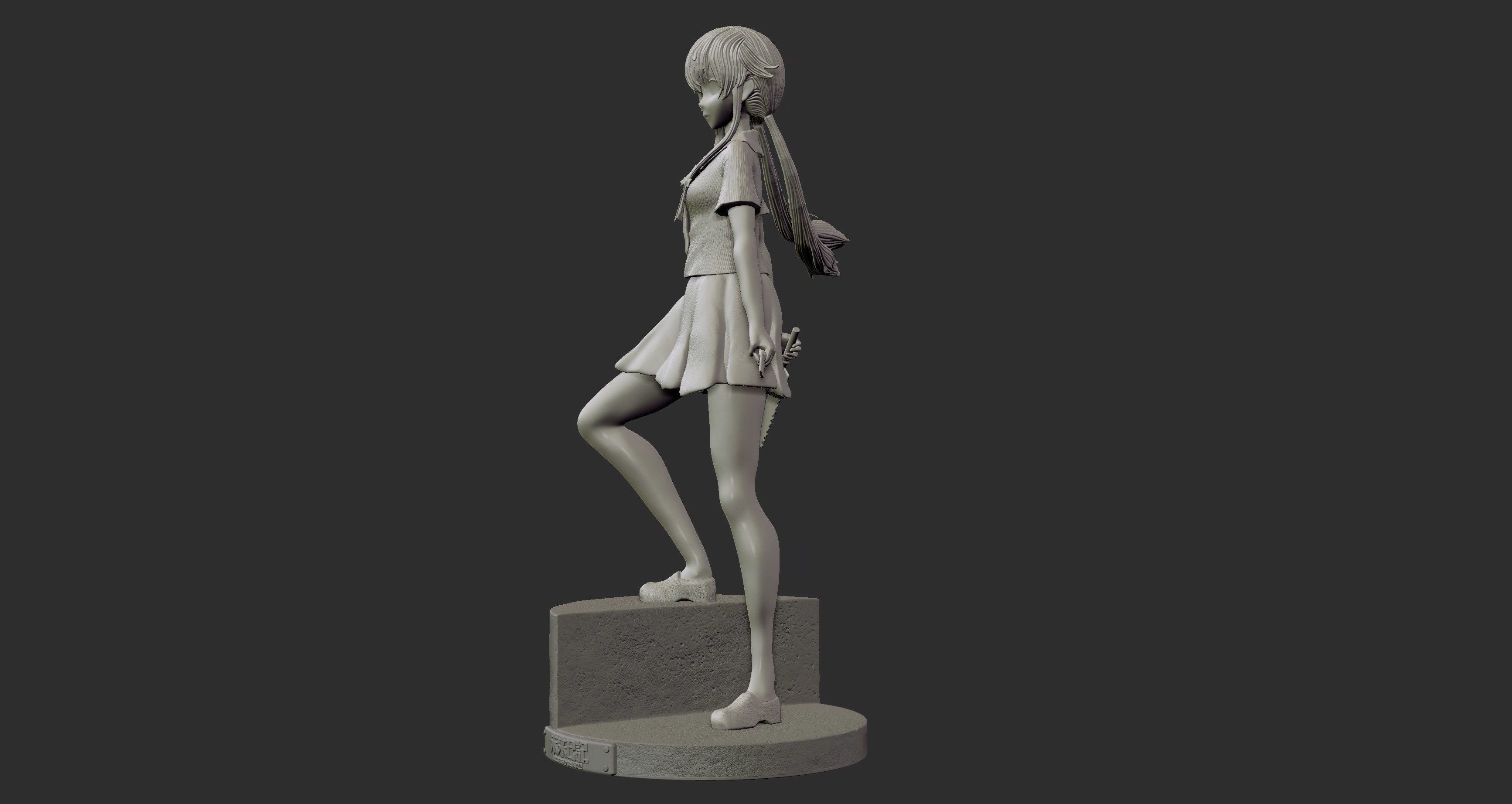 Yuno Gasai - Mirai Nikki 3D Print Figure 3D print model_4