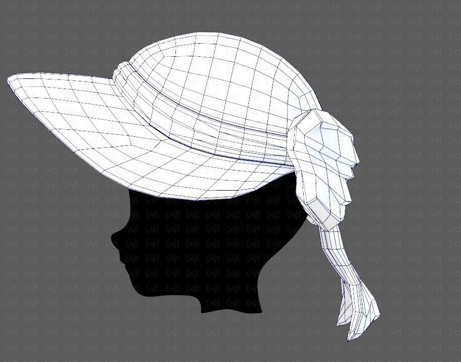 Cap V08 Low-poly 3D model_31