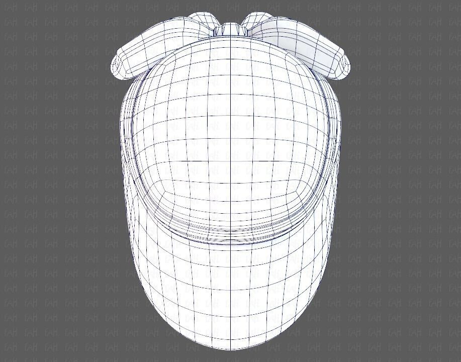 Cap V08 Low-poly 3D model_34