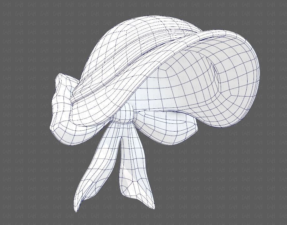 Cap V08 Low-poly 3D model_38