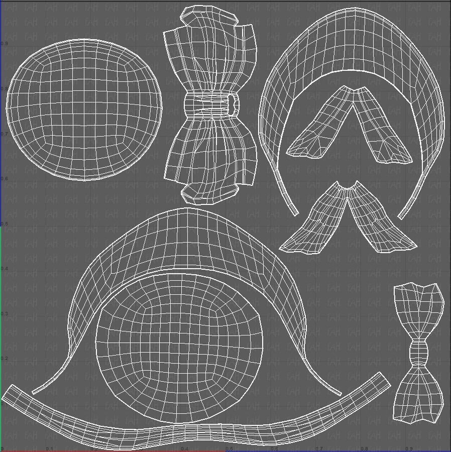 Cap V08 Low-poly 3D model_45