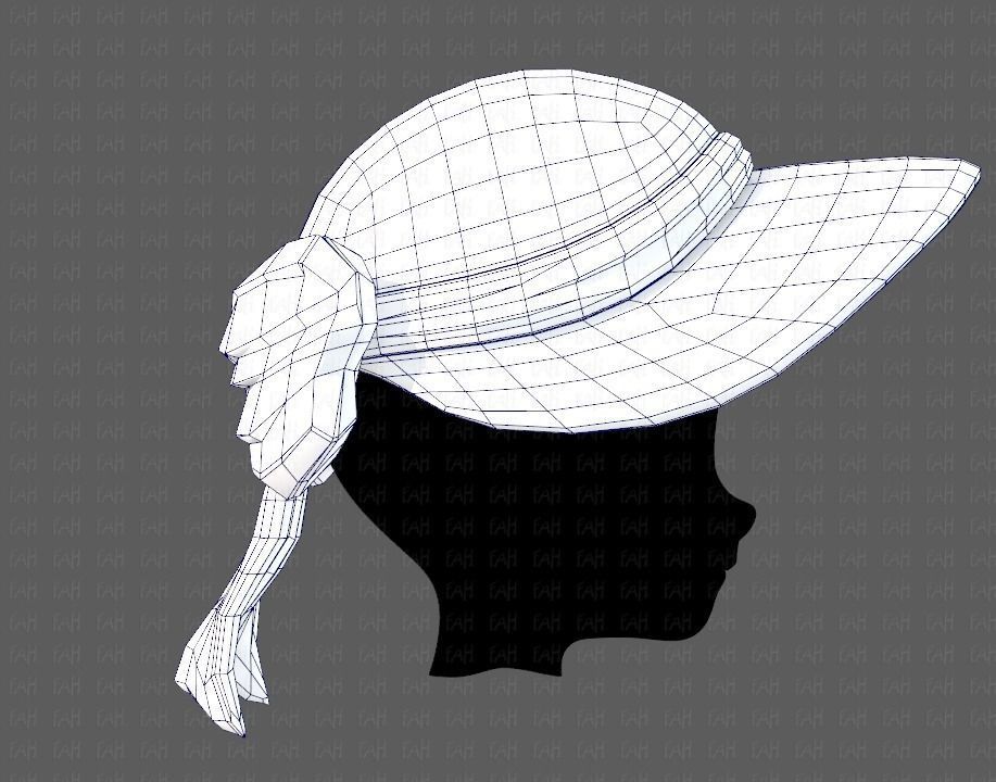 Cap V08 Low-poly 3D model_27
