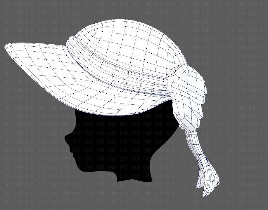 Cap V08 Low-poly 3D model_15