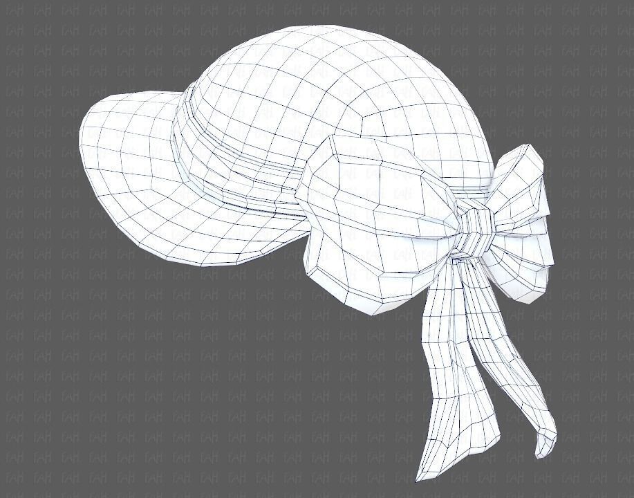 Cap V08 Low-poly 3D model_44