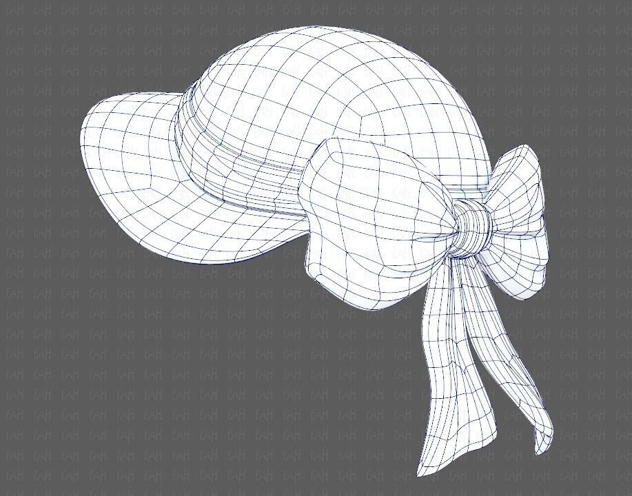 Cap V08 Low-poly 3D model_42