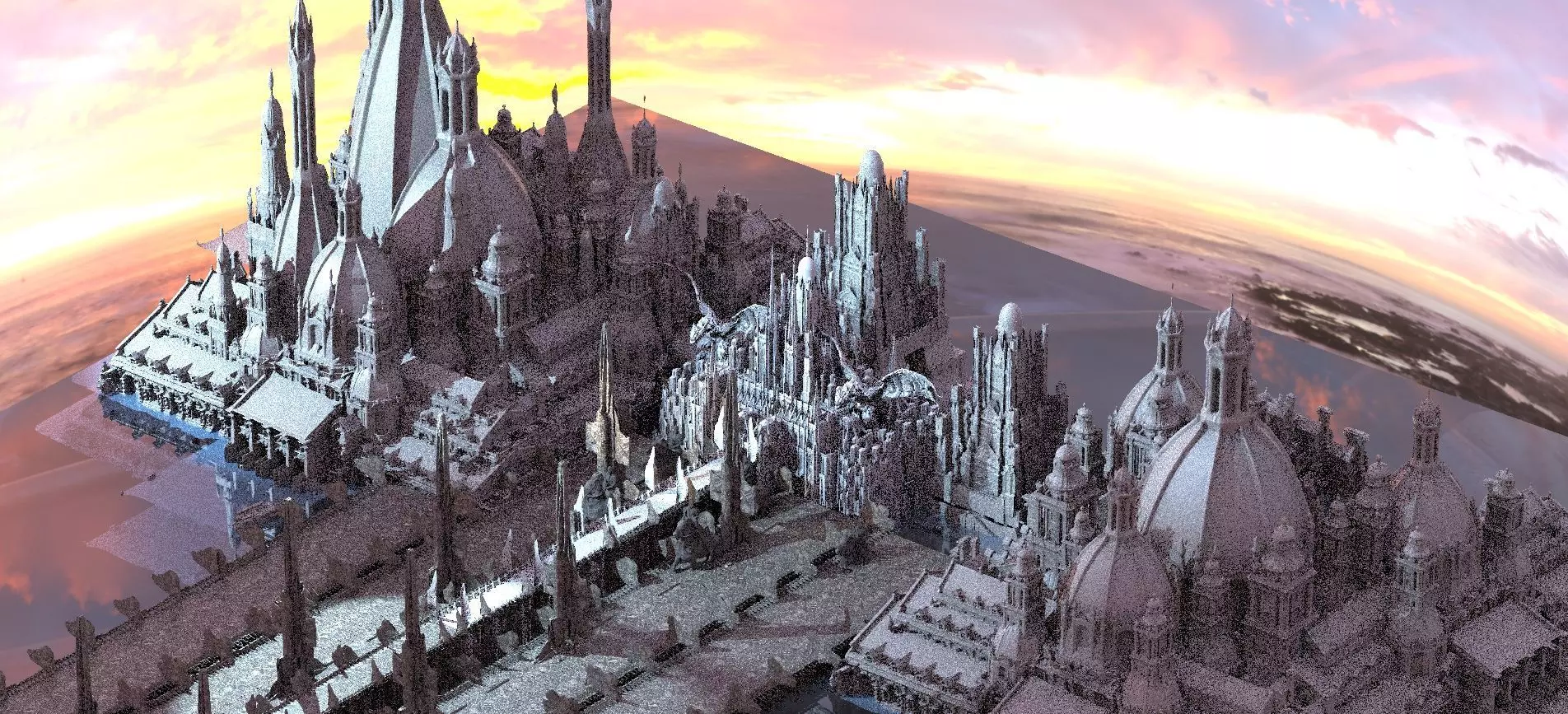 Holiday Fantasy Mansion castles 3D model_0