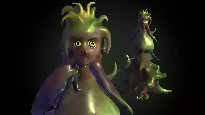 fantasy nature girl figure