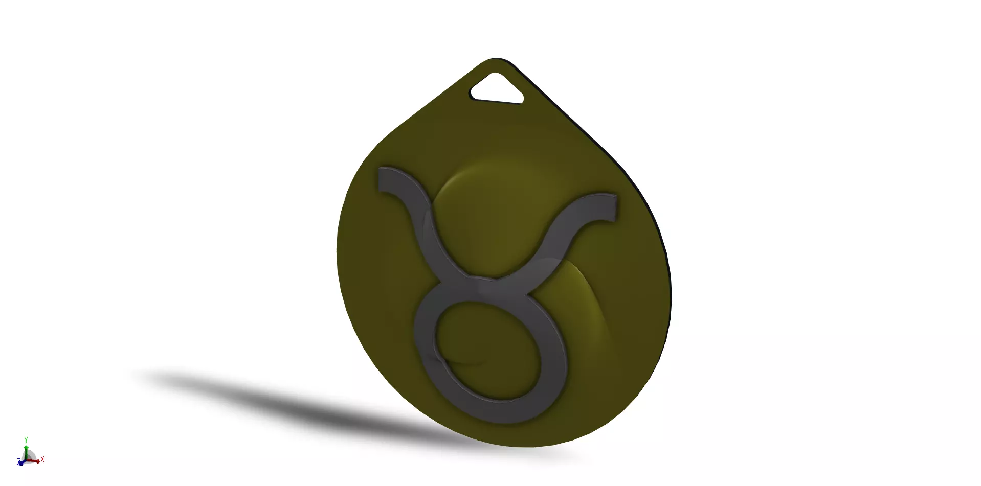Taurus Pendant 3D print model