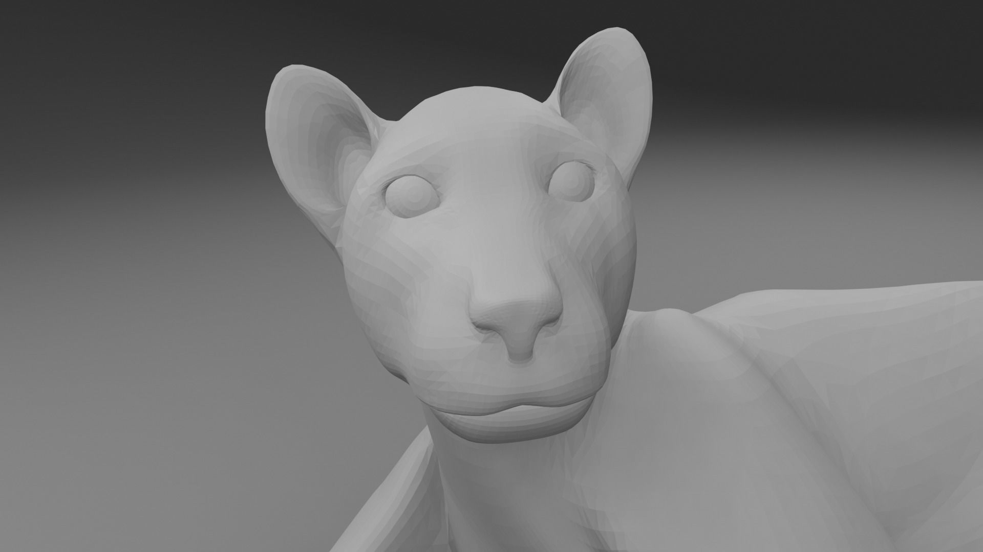 panther rat falling from sky 3D print model_6