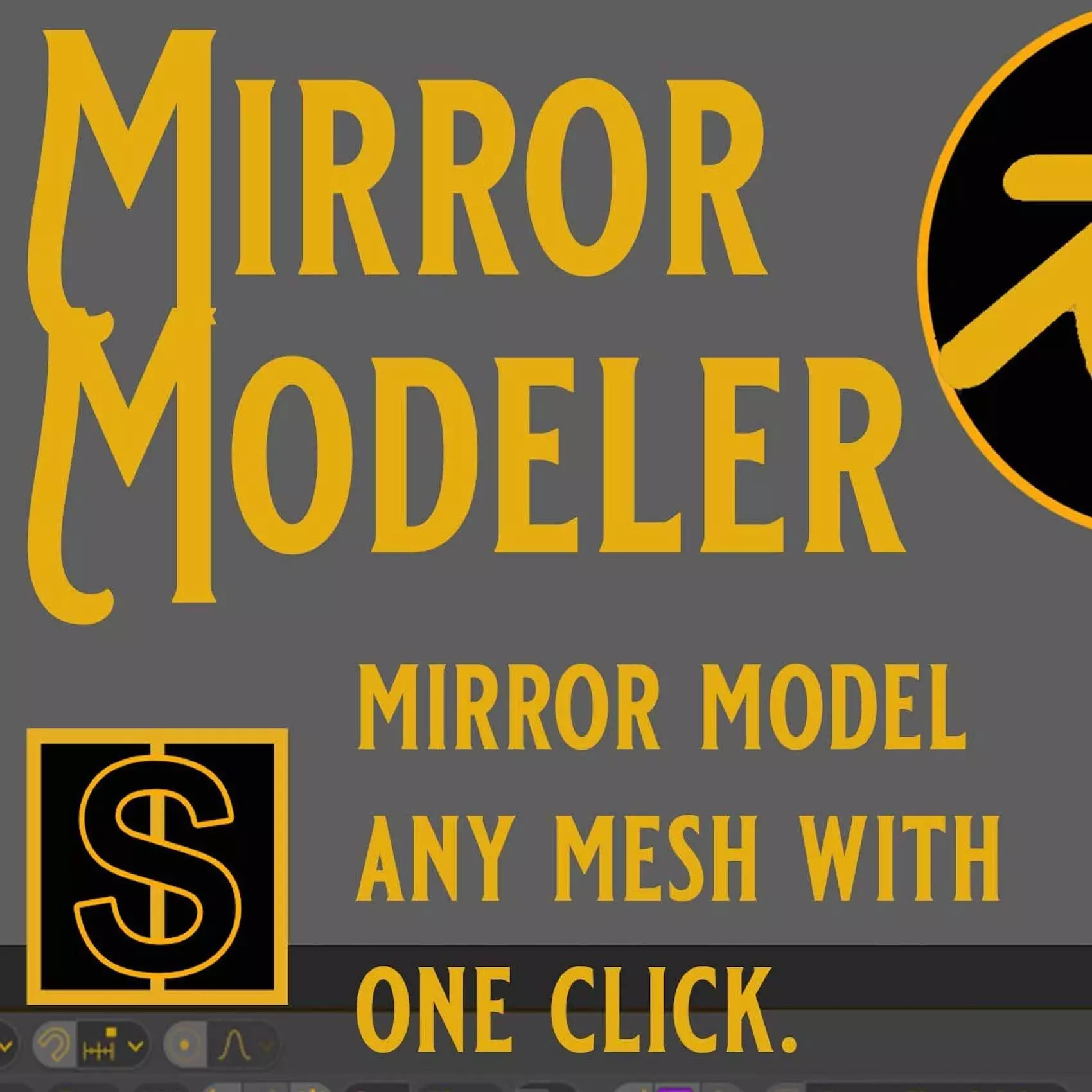 Mirror Modeling addon for Blender 3D model_0