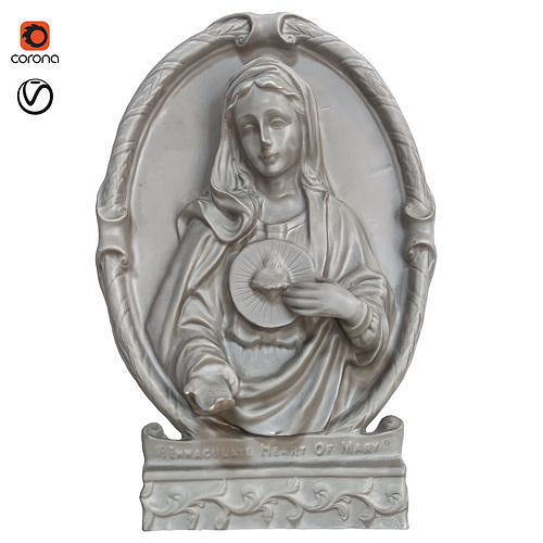 Holy Mary Inscription 3D model