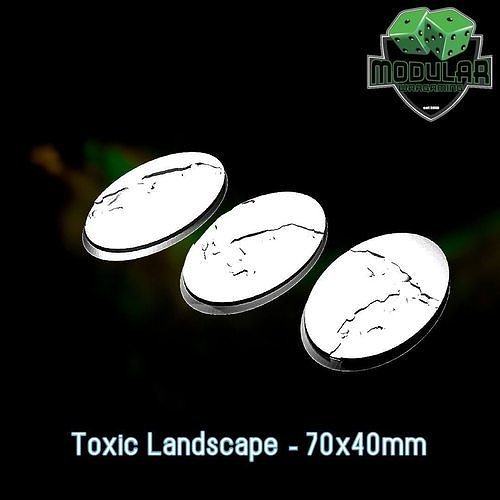 Toxic Landscape - 70x40mm 3D print model