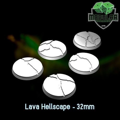 Lava Hellscape - 32mm 3D print model