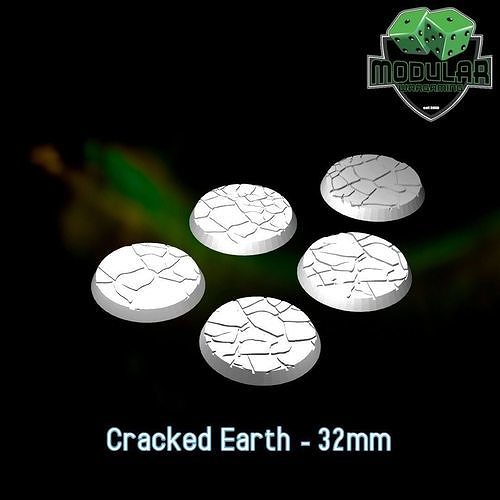 Cracked Earth - 32mm 3D print model