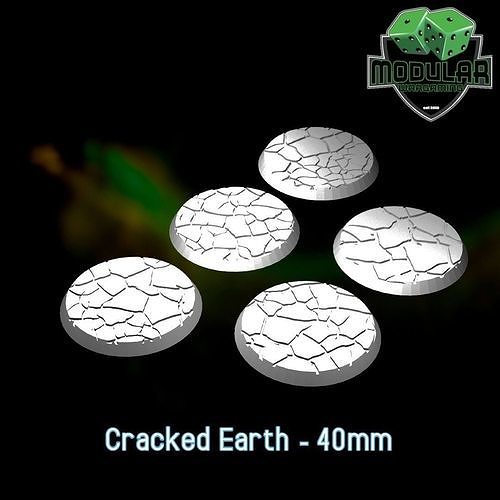 Cracked Earth - 40mm 3D print model