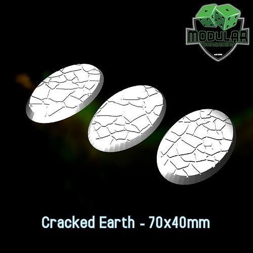 Cracked Earth - 70x40mm 3D print model
