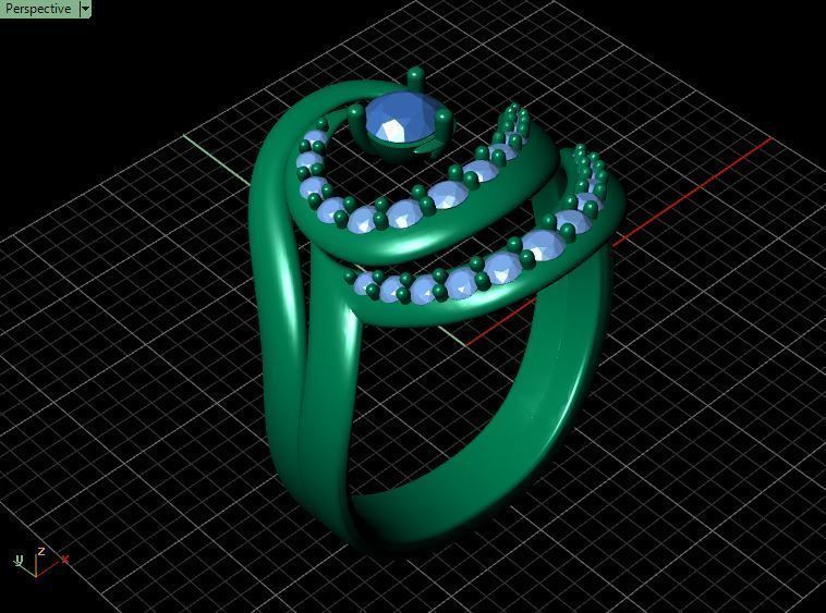 Diamond Ring Wave 3D print model_22