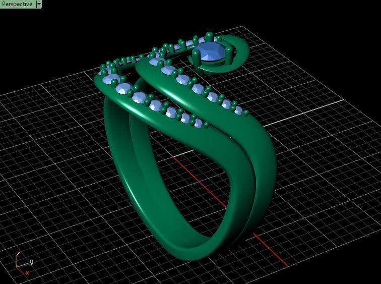 Diamond Ring Wave 3D print model_23