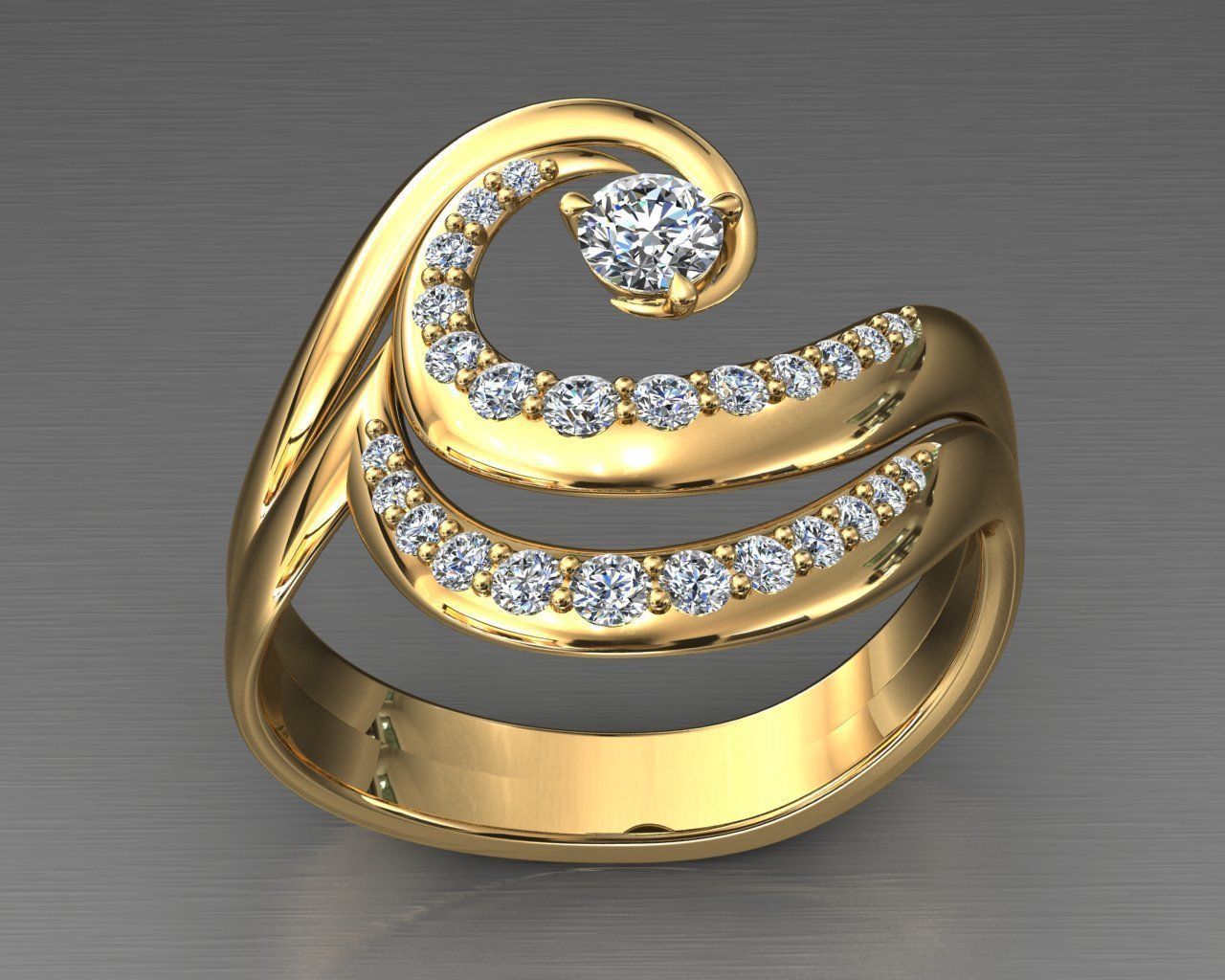 Diamond Ring Wave 3D print model_19