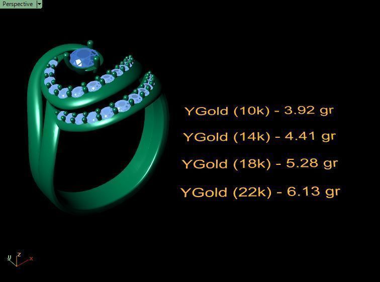 Diamond Ring Wave 3D print model_25