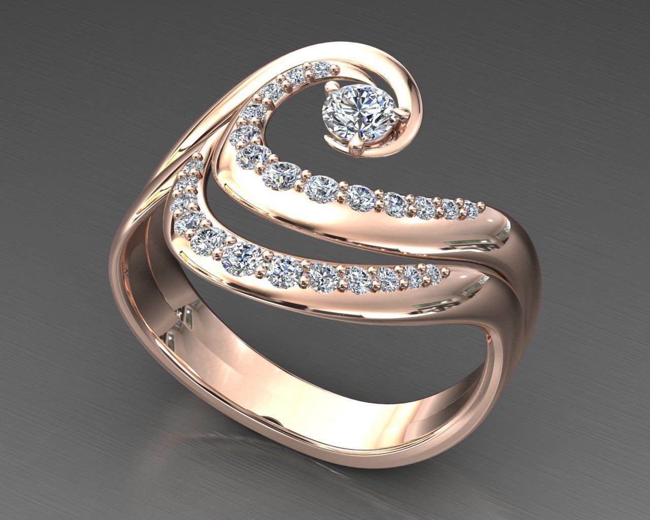 Diamond Ring Wave 3D print model_18