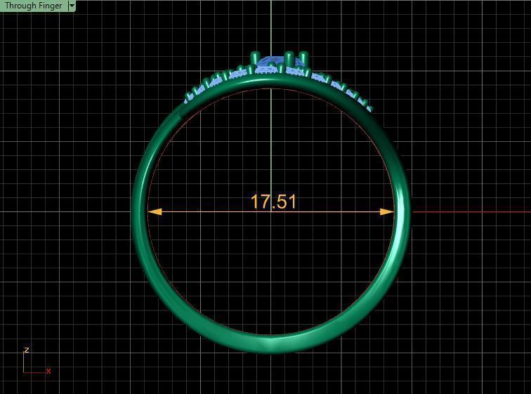 Diamond Ring Wave 3D print model_9