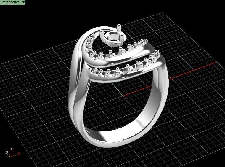Diamond Ring Wave 3D print model_27