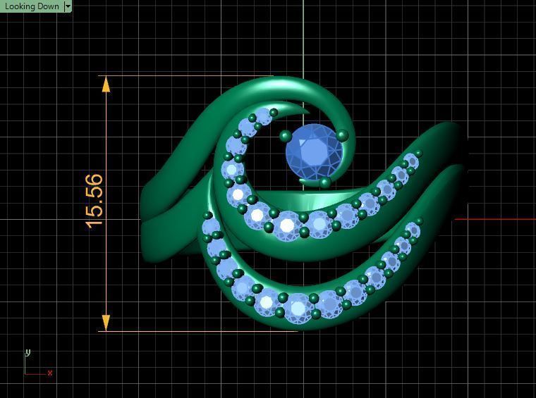 Diamond Ring Wave 3D print model_12