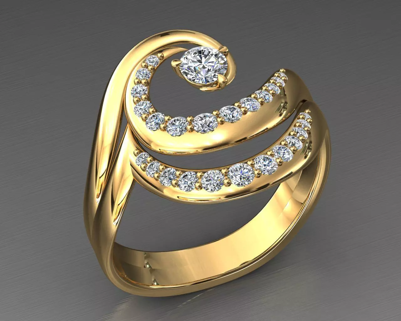 Diamond Ring Wave 3D print model_0