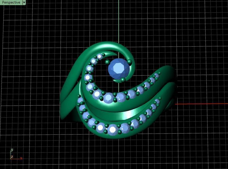 Diamond Ring Wave 3D print model_21