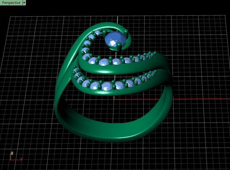 Diamond Ring Wave 3D print model_20