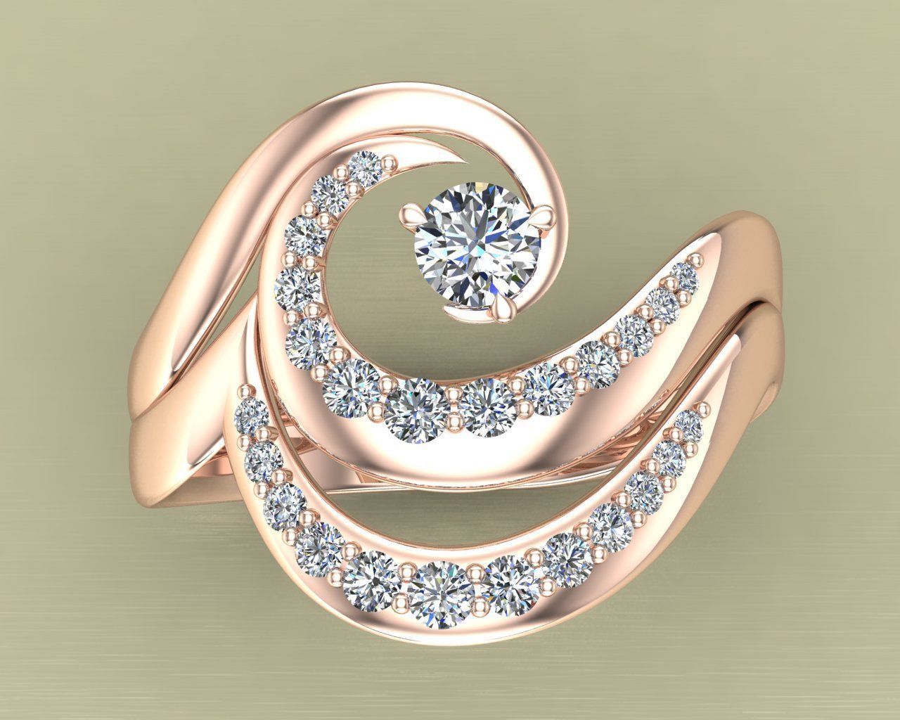 Diamond Ring Wave 3D print model_16