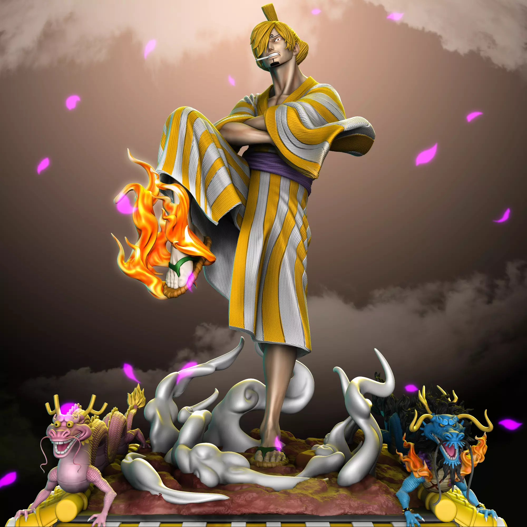 Sanji - One Piece 3D print model