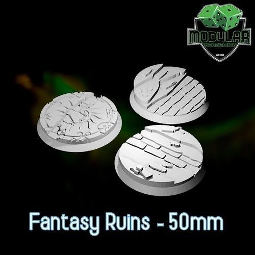 Fantasy Ruins - 50mm 3D print model