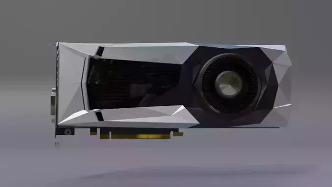 GTX 1000 Series GPU 3D model