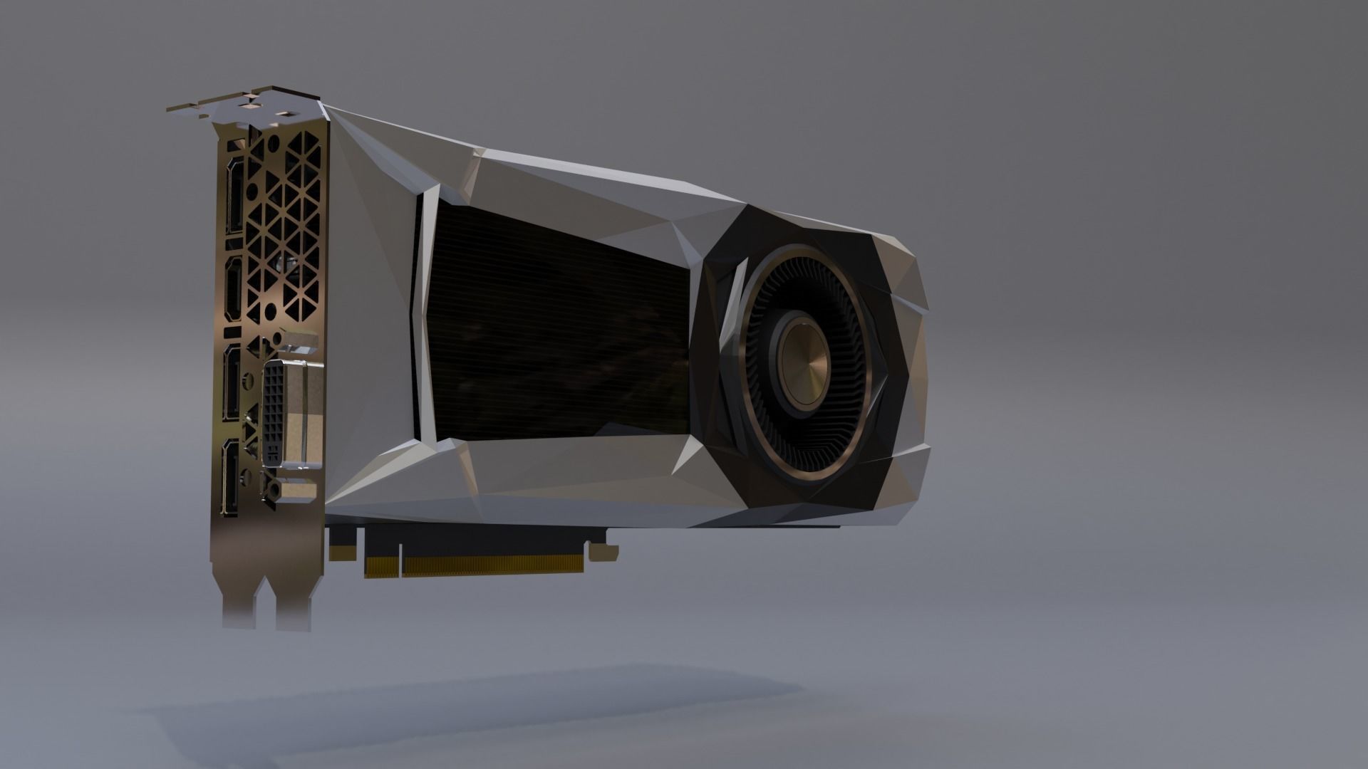 GTX 1000 Series GPU 3D model_1