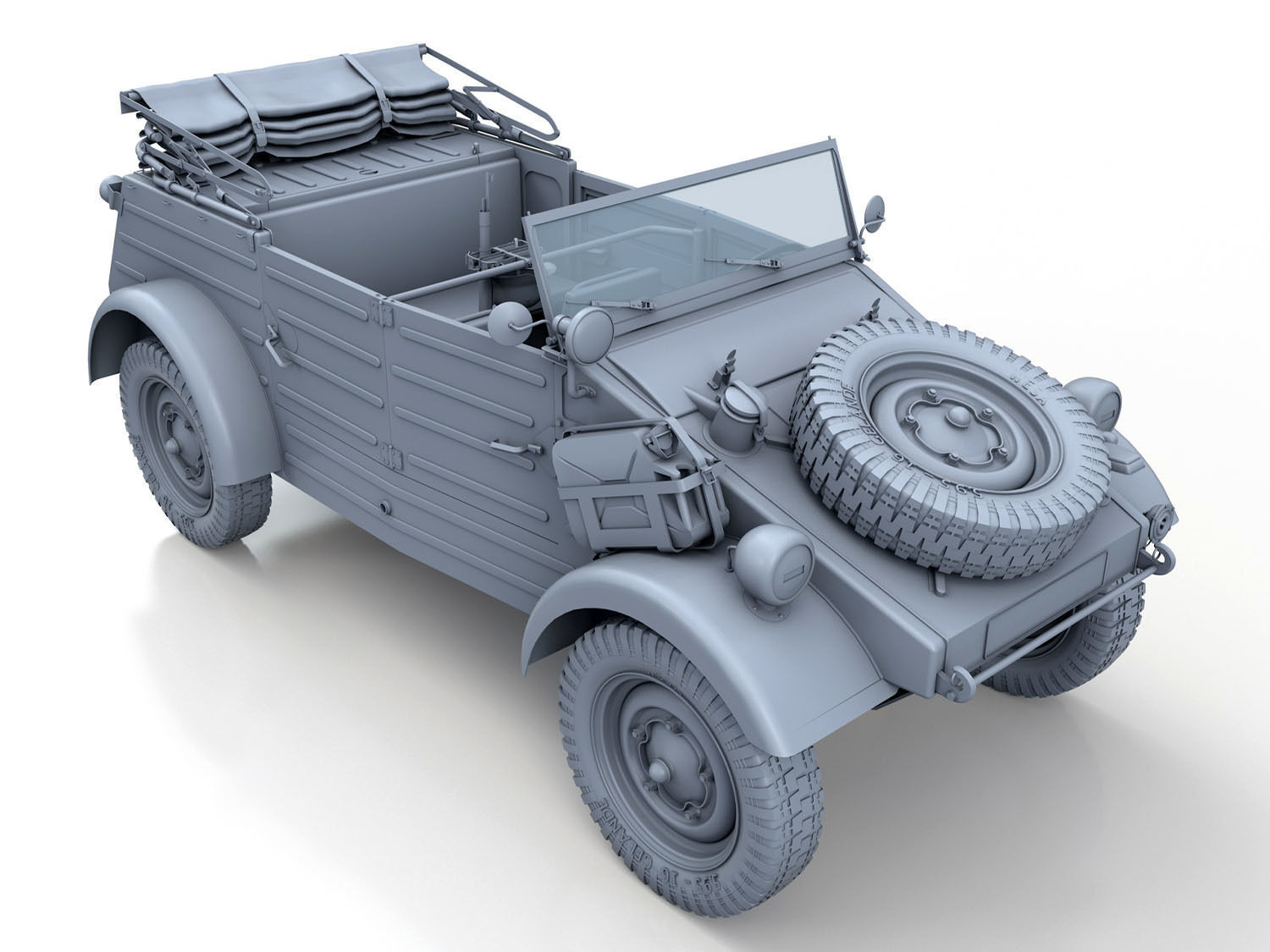 Volkswagen Typ 82 - Kuebelwagen 3D model_7