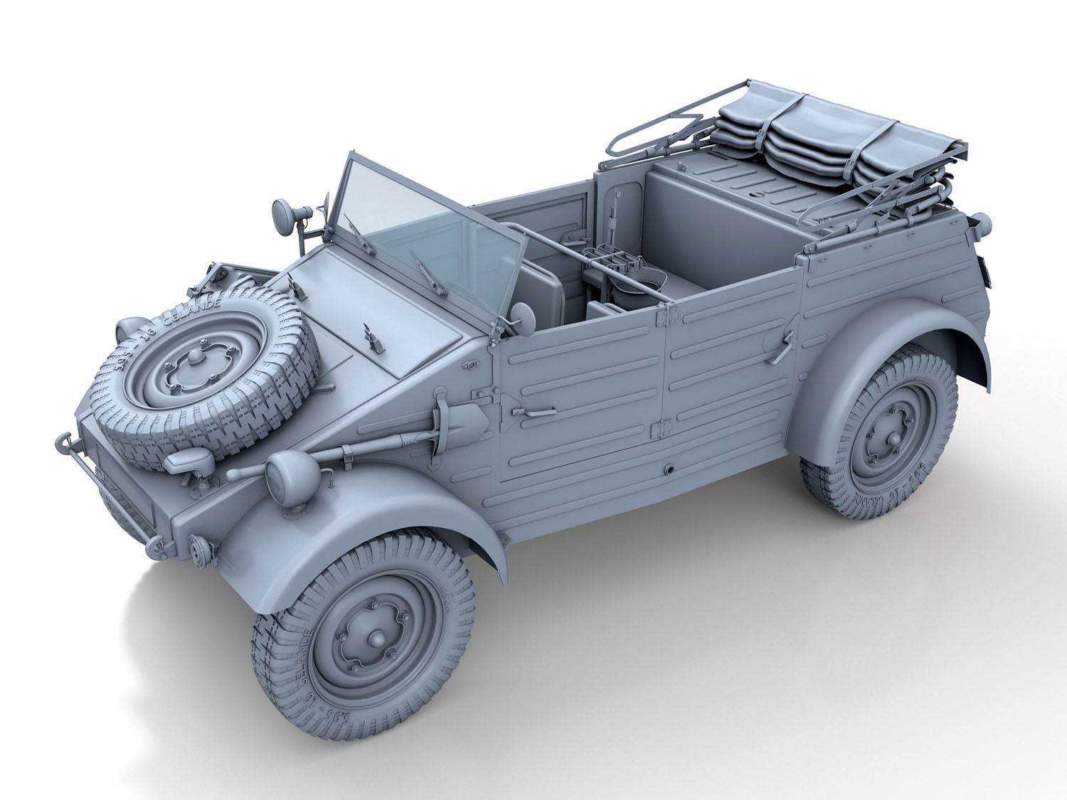 Volkswagen Typ 82 - Kuebelwagen 3D model_2