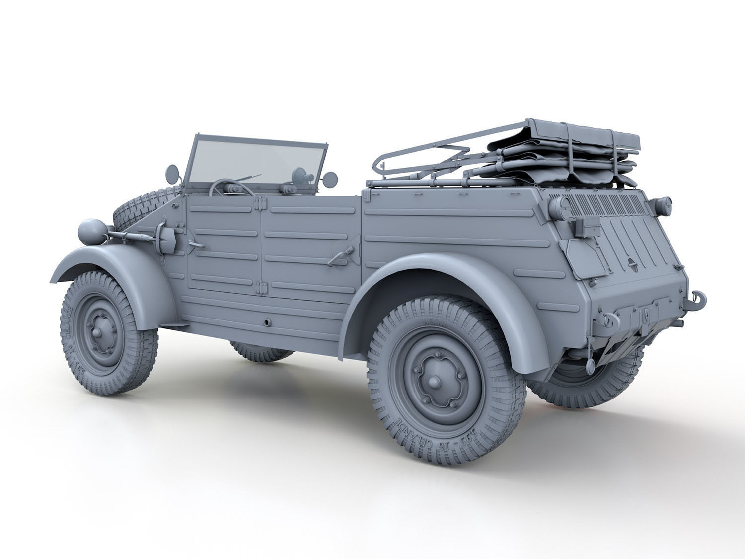 Volkswagen Typ 82 - Kuebelwagen 3D model_3