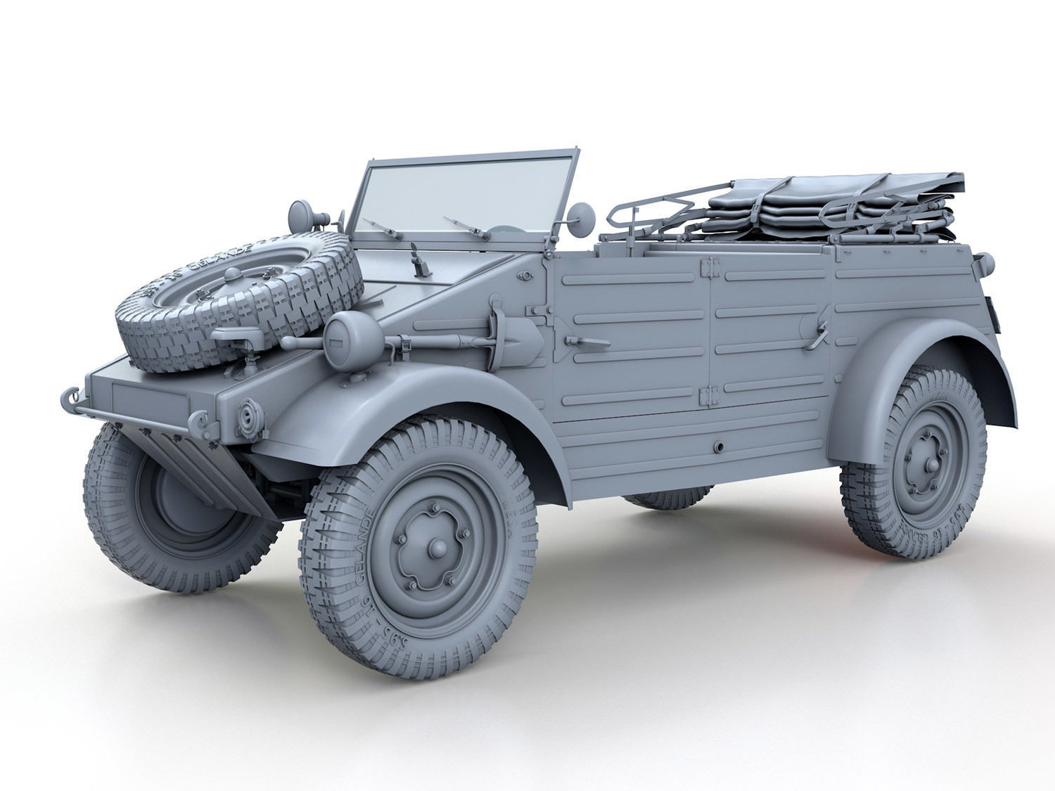 Volkswagen Typ 82 - Kuebelwagen 3D model_1