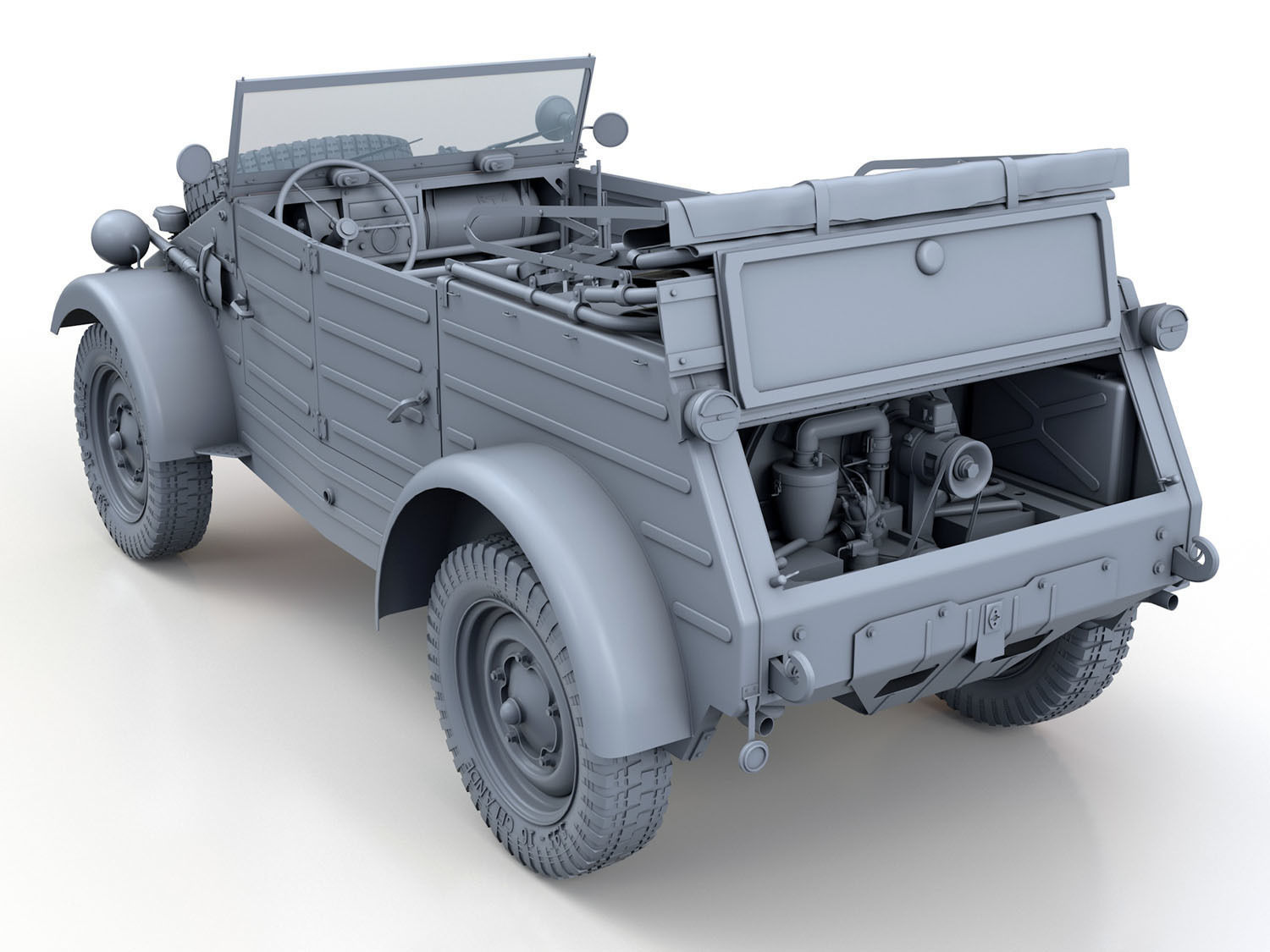 Volkswagen Typ 82 - Kuebelwagen 3D model_10