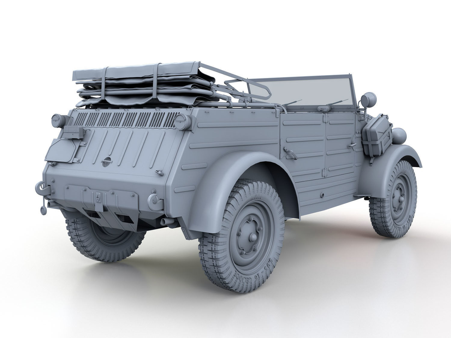 Volkswagen Typ 82 - Kuebelwagen 3D model_4
