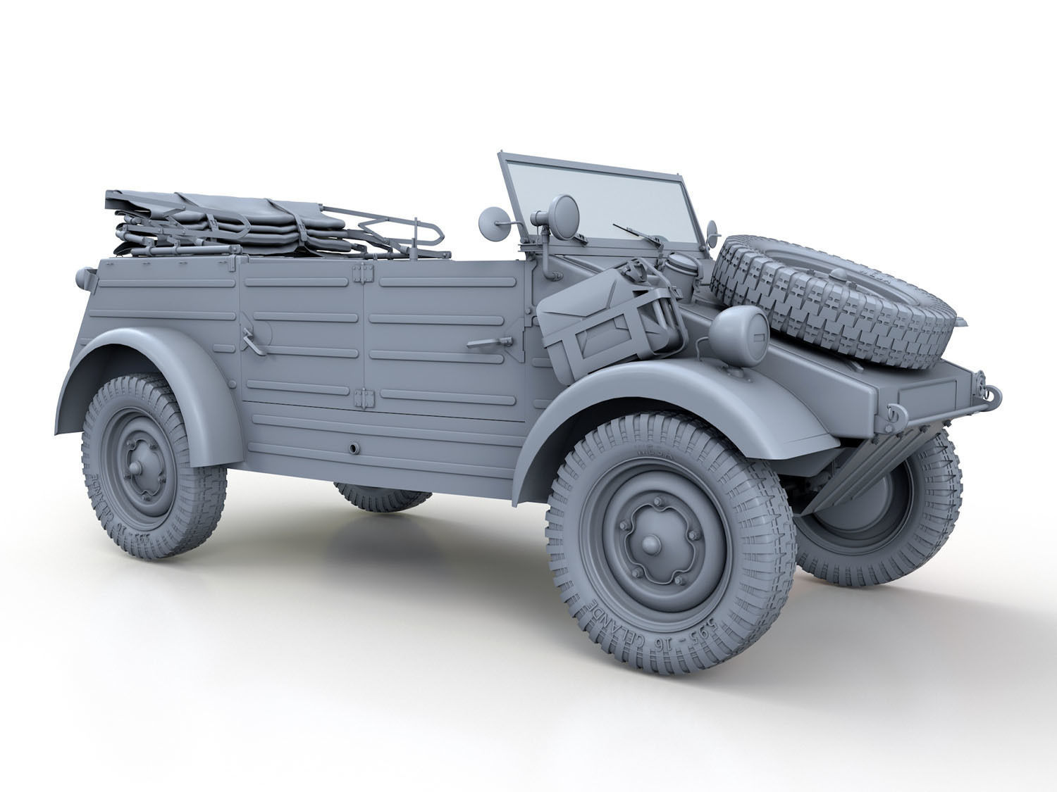 Volkswagen Typ 82 - Kuebelwagen 3D model_6