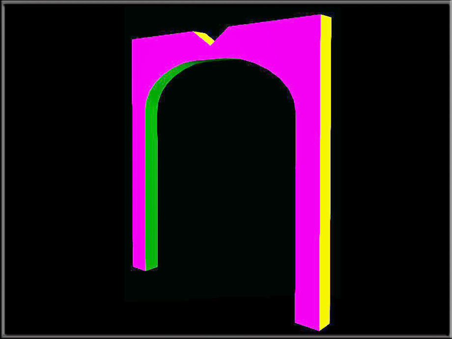 Segmental Arch 06 Low-poly 3D model_7