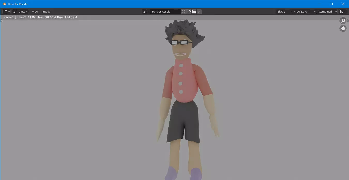 tom character Low-poly 3D model