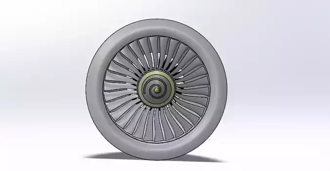 jet engine 3D model
