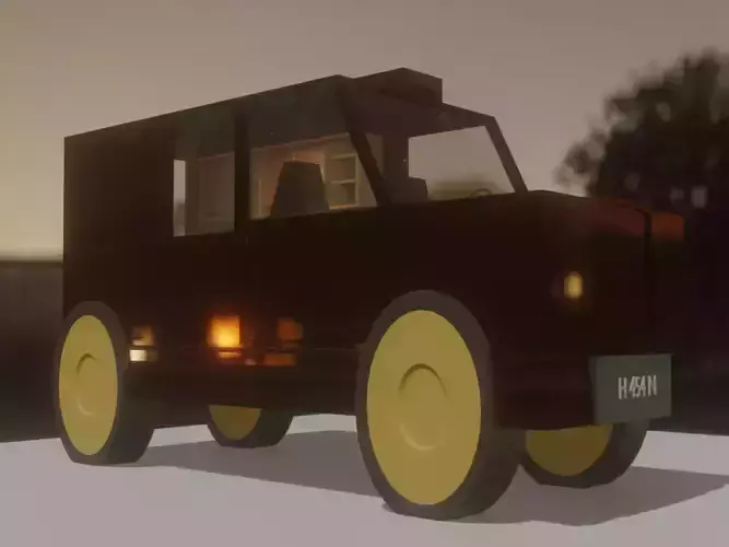 SUV Car With Interior